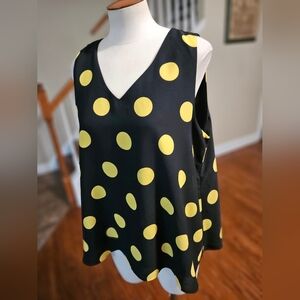 Cato Polka Dot Top Large